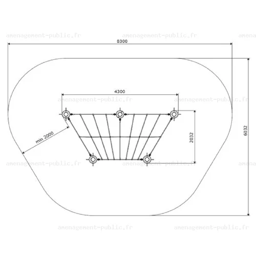 Filet d'escalade pour aires de jeux